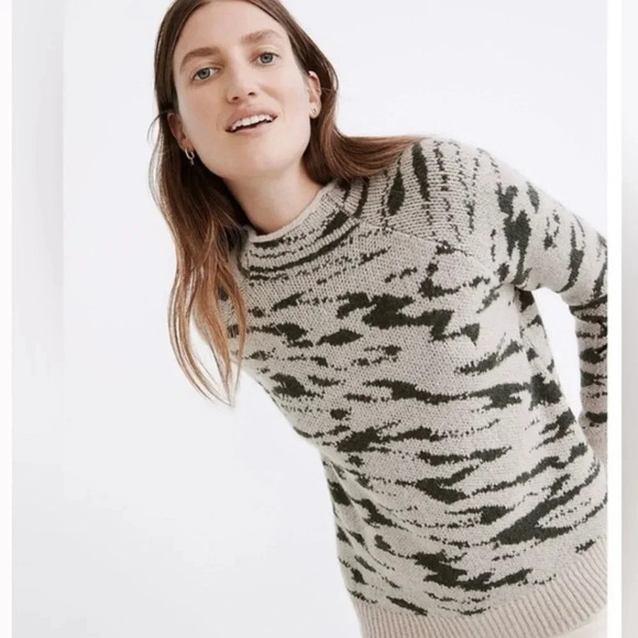 Madewell Thornton Mockneck Pullover Sweater Size Medium - Picture 2 of 7